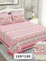 100% cotton super king size double bedsheet with pillow covers