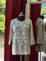 Georgette kashmiri embroidered short kurta for women