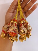 Red lumba rakhi for Bhabhi