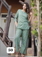 Zig zag pattern pure cotton beautiful night wear set