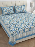 PATOLA -King size-100*108, Pure cotton double bed sheet