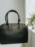 NESH SIGNATURE TOTE BLACK | VINTAGE LEATHER HANDBAG FOR WOMEN