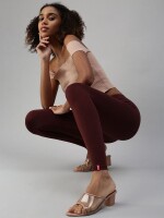 Brown cotton legging for all day comfort