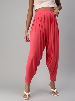 100% cotton polyester fit pink patiala salwar